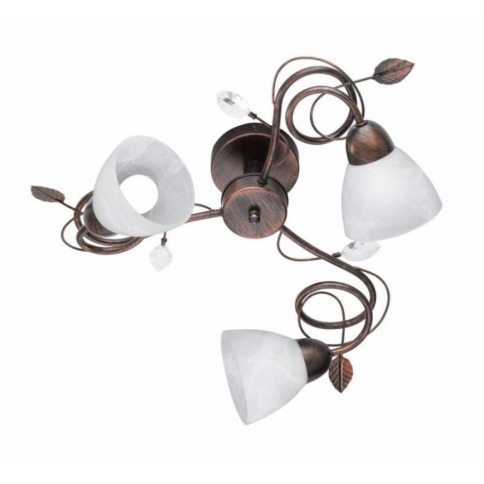Lampe plafond classique couleur rouille, Astrid