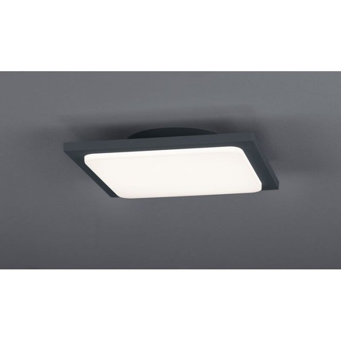 Luminaire extérieur en aluminium anthracite, Elonzo, 18W, 3000K LED, IP54