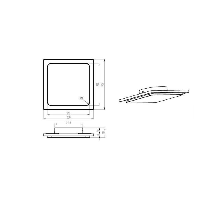Luminaire extérieur en aluminium anthracite, Elonzo, 18W, 3000K LED, IP54