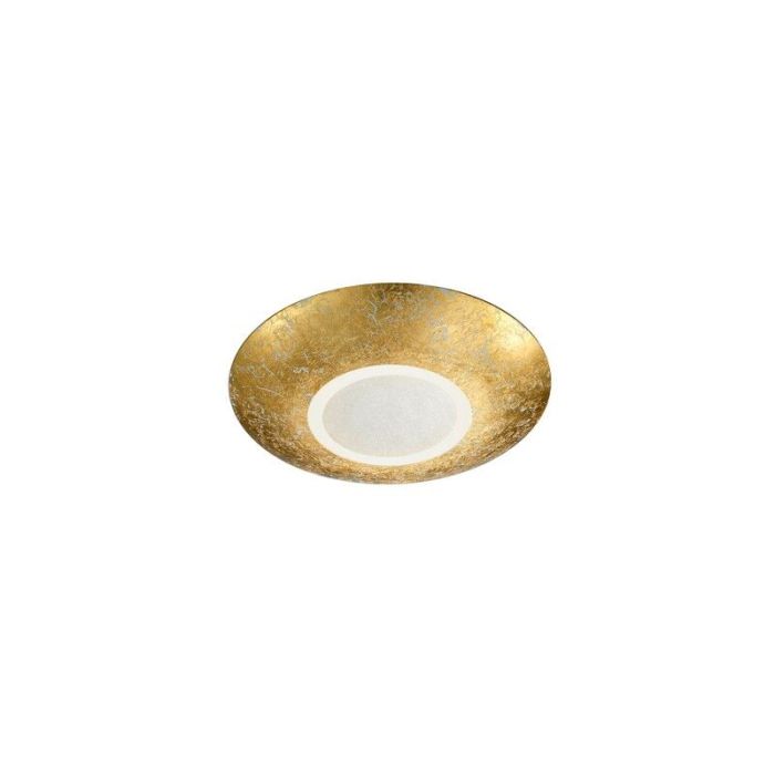 Lampe plafond classique dorée, Wilke, 12W, 3000K LED