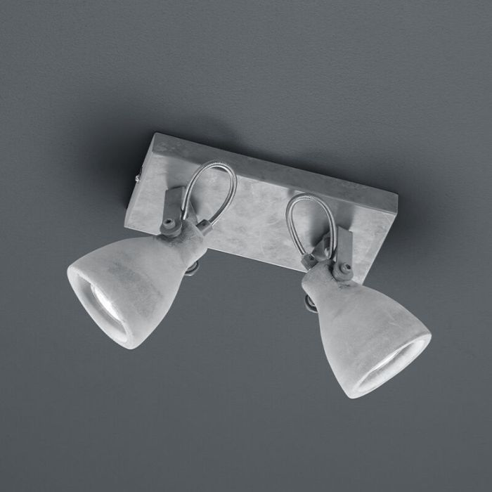 Spot plafond en béton gris, Lamija