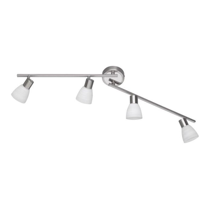 Spot plafond en verre nickel, Edwin