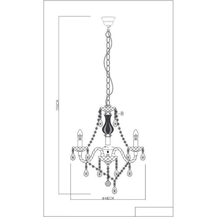 Lustre classique multicolore, Pedra