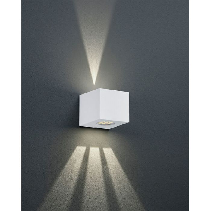 Luminaire extérieur design blanc, Sandby, 2W, 3000K LED, IP44