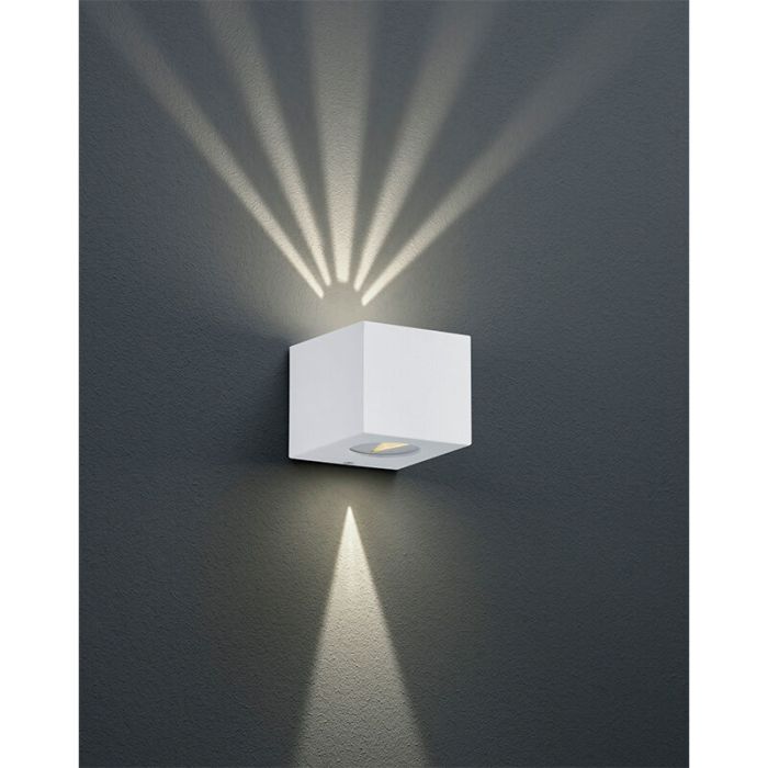 Luminaire extérieur design blanc, Sandby, 2W, 3000K LED, IP44
