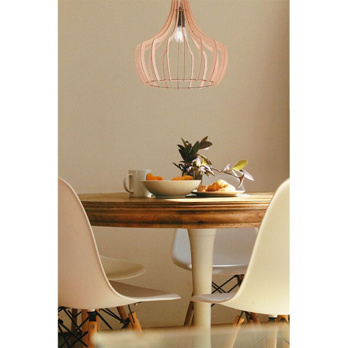 Suspension rustique bois, Valenthina