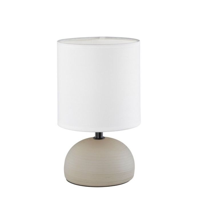 Lampe de table en céramique blanche, Yeraz, avec interrupteur