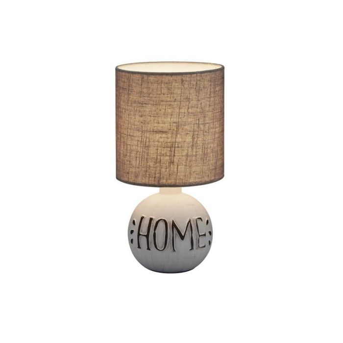 Lampe de table en céramique blanche, Mosh, avec interrupteur
