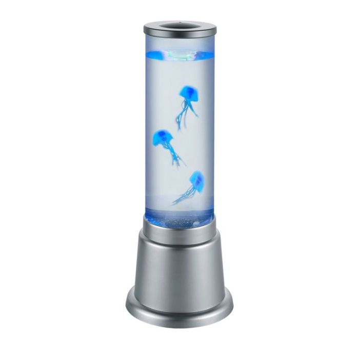 Lampe de table pour enfants design argentée, Berke, 6W, 3000K LED, avec interrupteur
