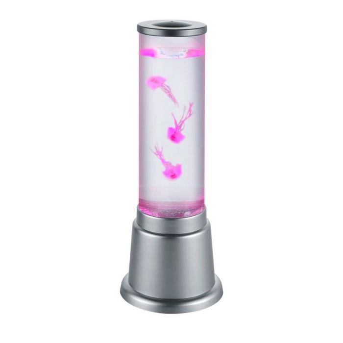 Lampe de table pour enfants design argentée, Berke, 6W, 3000K LED, avec interrupteur