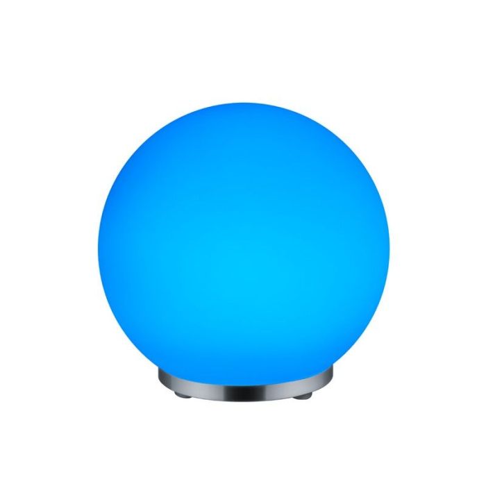 Lampe de table moderne chromée, Berkant, 5,5W, 3000K LED, avec télécommande