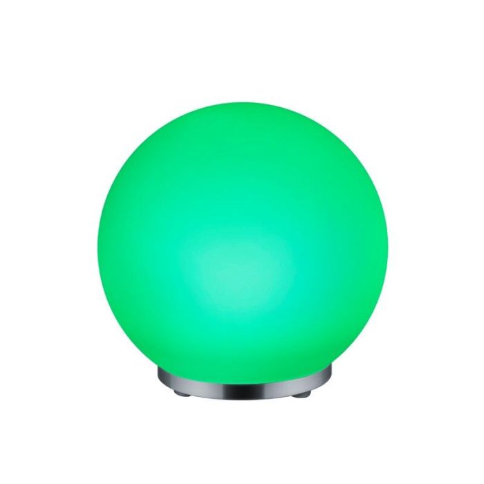 Lampe de table moderne chromée, Berkant, 5,5W, 3000K LED, avec télécommande
