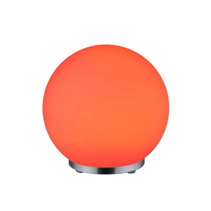 Lampe de table moderne chromée, Berkant, 5,5W, 3000K LED, avec télécommande