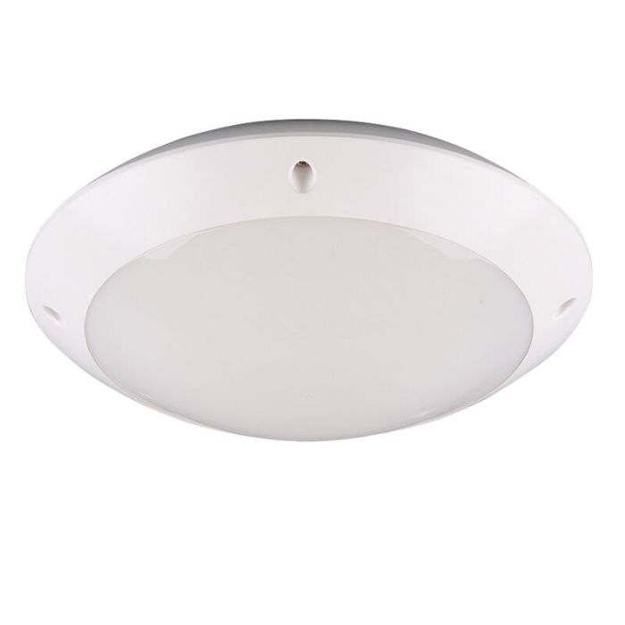 Lampe plafond moderne blanche, Gandrup, IP54
