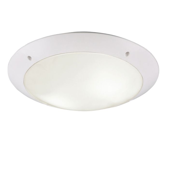Lampe plafond moderne blanche, Gandrup, IP54