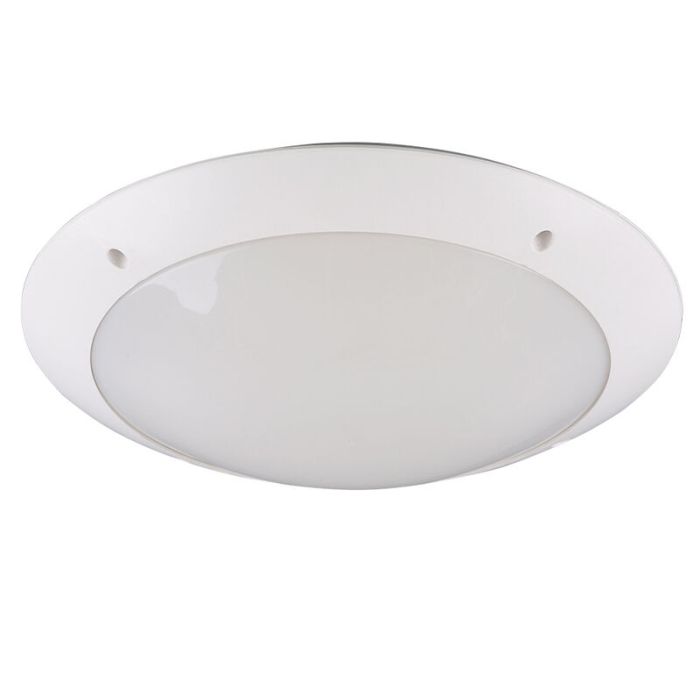 Lampe plafond moderne blanche, Gandrup, IP54