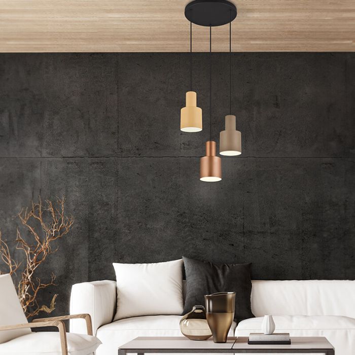 Suspension moderne taupe, Amila