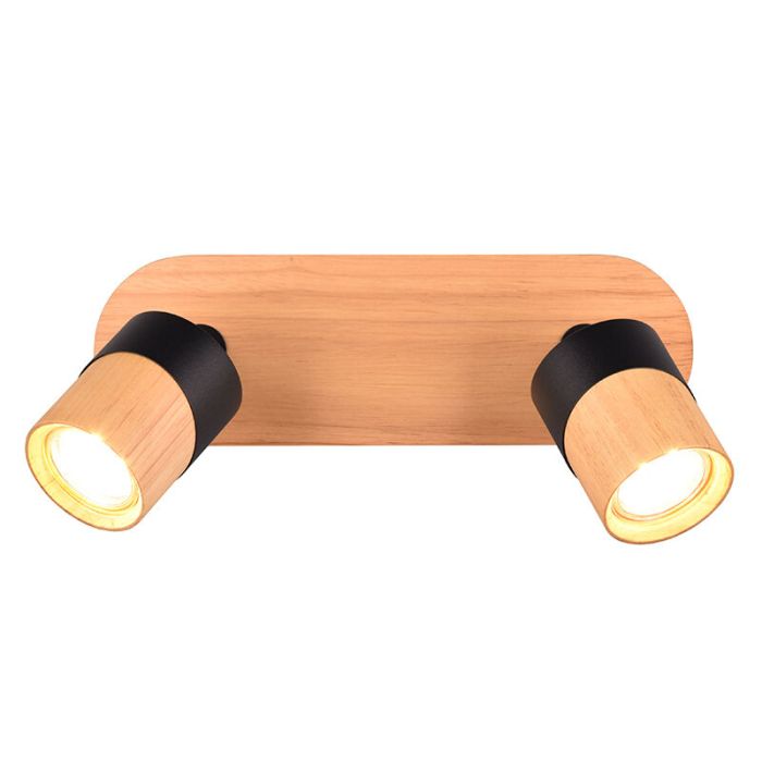 Spot plafond rustique bois, Carine