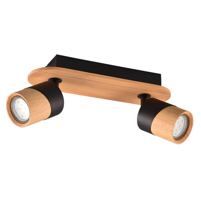 Spot plafond rustique bois, Carine