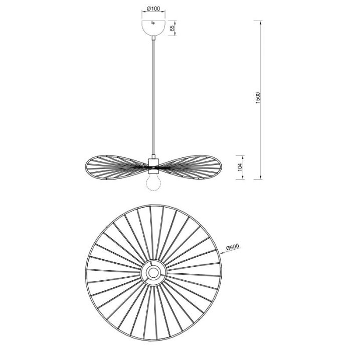 Suspension industrielle noire, Dejan