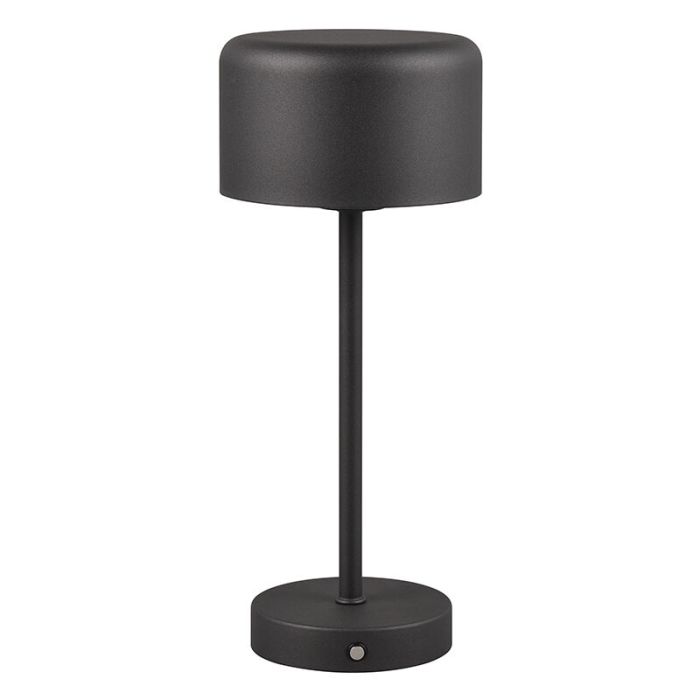 Lampe de table moderne noire, Dustin, 1,5W, 3000K LED, avec variateur tactile