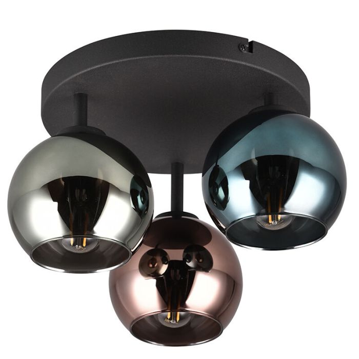 Plafonnier design multicolore, Glenda