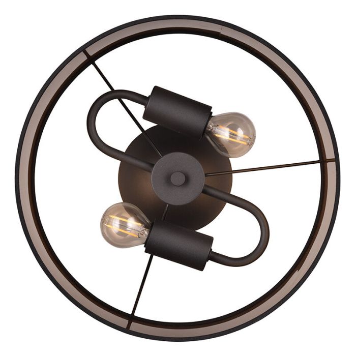 Lampe plafond moderne taupe, Denley