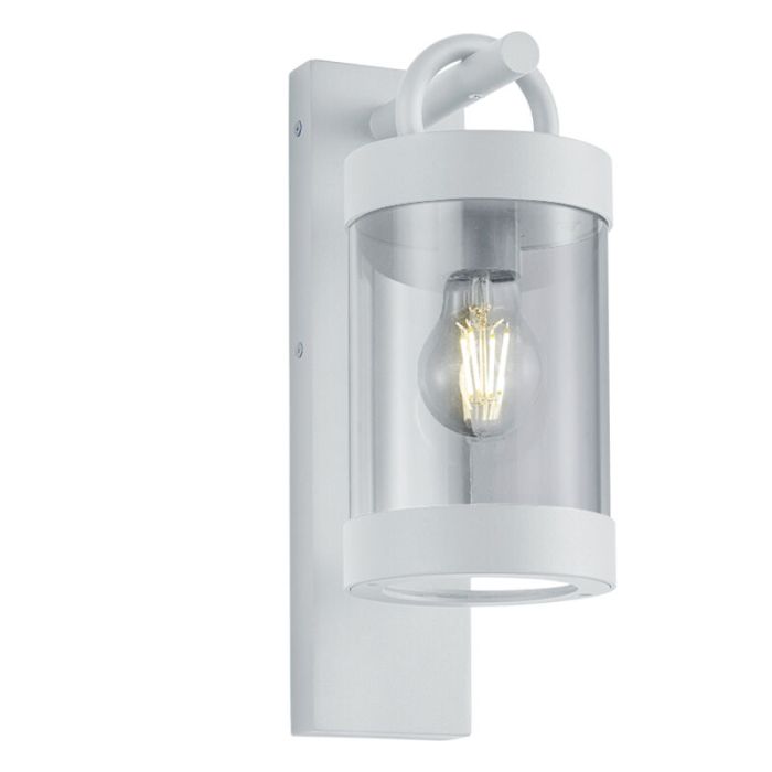 Applique extérieur avec capteur crépusculaire moderne blanche, Sambesi, IP44