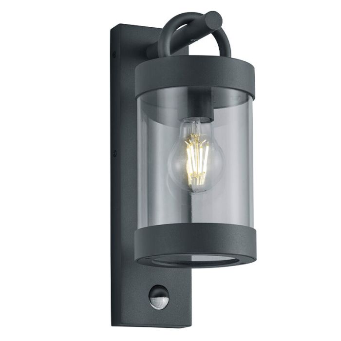 Applique extérieur avec détecteur de mouvement moderne anthracite, Sambesi, IP44
