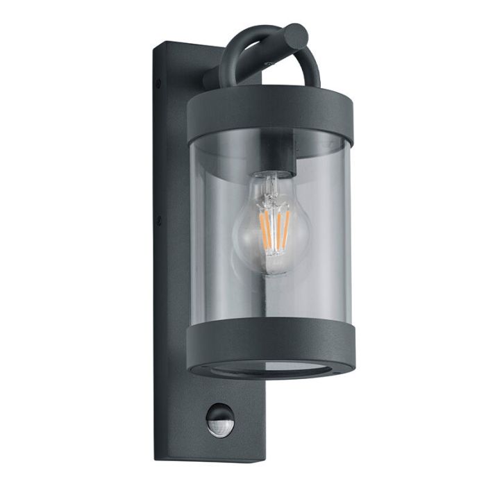 Applique extérieur avec détecteur de mouvement moderne anthracite, Sambesi, IP44