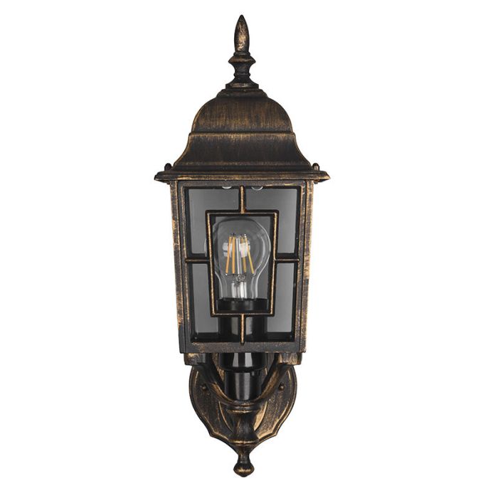 Luminaire extérieur classique couleur rouille, Viyan, IP23