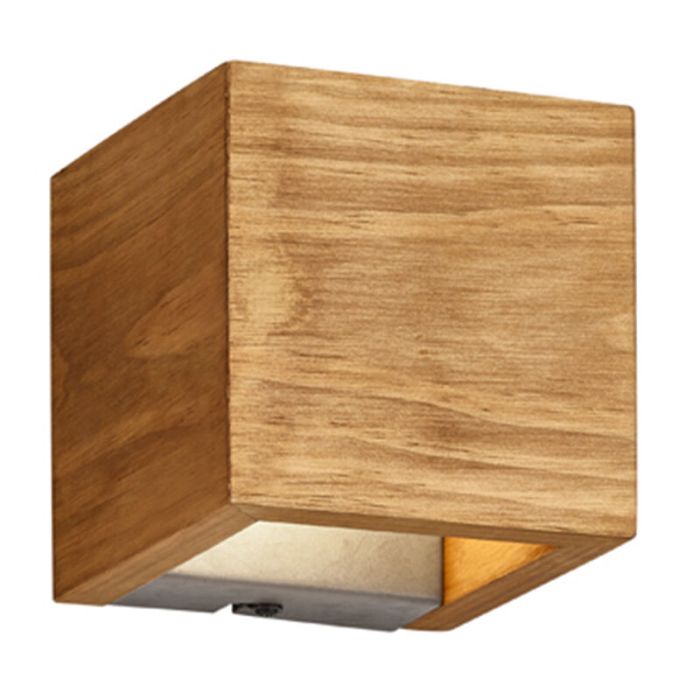 Applique up and down en bois marronne, Deka, 4W, 3000K LED