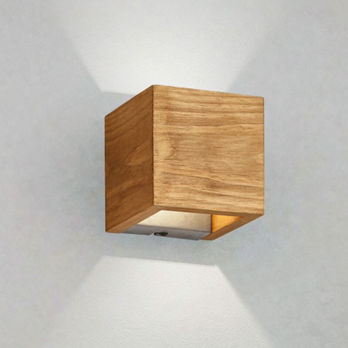 Applique up and down en bois marronne, Deka, 4W, 3000K LED