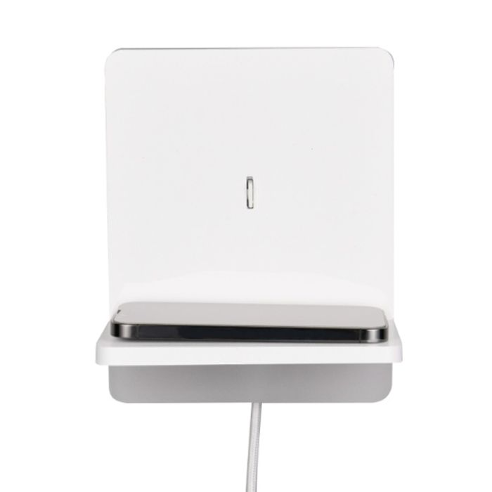 Applique murale moderne blanche, Margje, 9W, 3000K LED, avec interrupteur