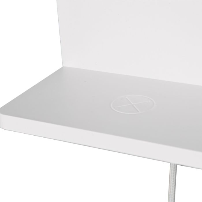 Applique murale moderne blanche, Margje, 9W, 3000K LED, avec interrupteur