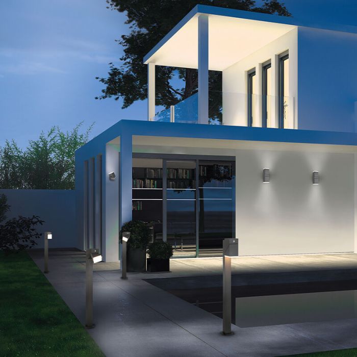 Luminaire extérieur moderne anthracite, Liron, 7W, 3000K LED, IP54
