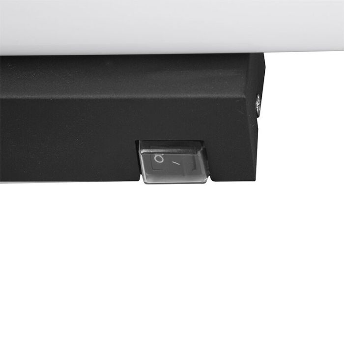 Applique salle de bain moderne noire, Staby, 8,6W, 3000K LED, IP44