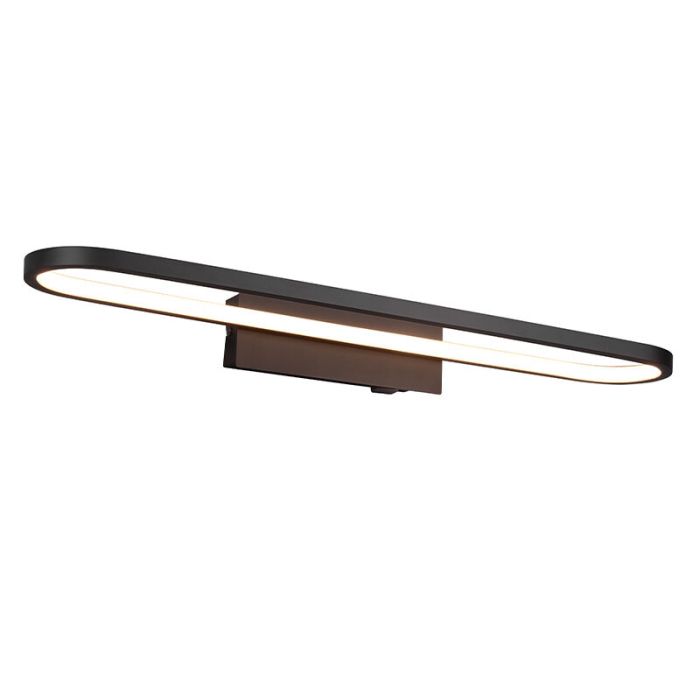 Applique salle de bain moderne noire, Martin, 22W, 3000K LED, IP44