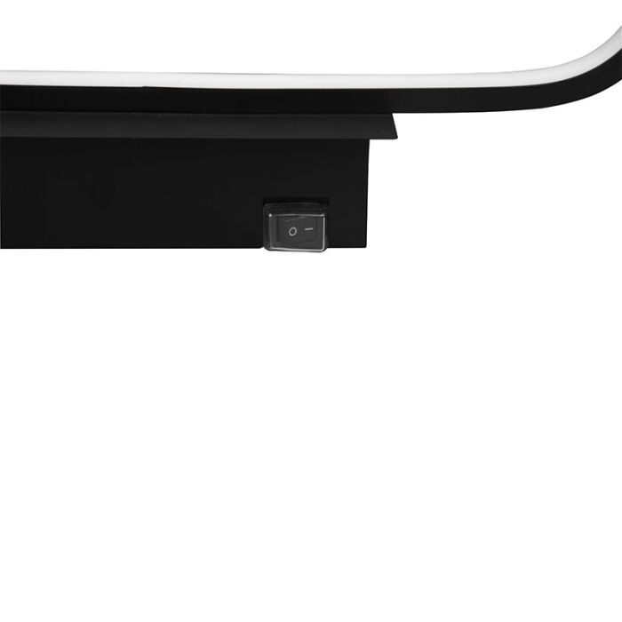 Applique salle de bain moderne noire, Martin, 22W, 3000K LED, IP44