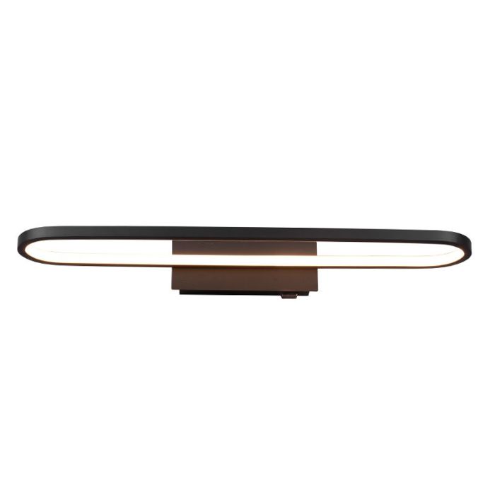 Applique salle de bain moderne noire, Martin, 22W, 3000K LED, IP44