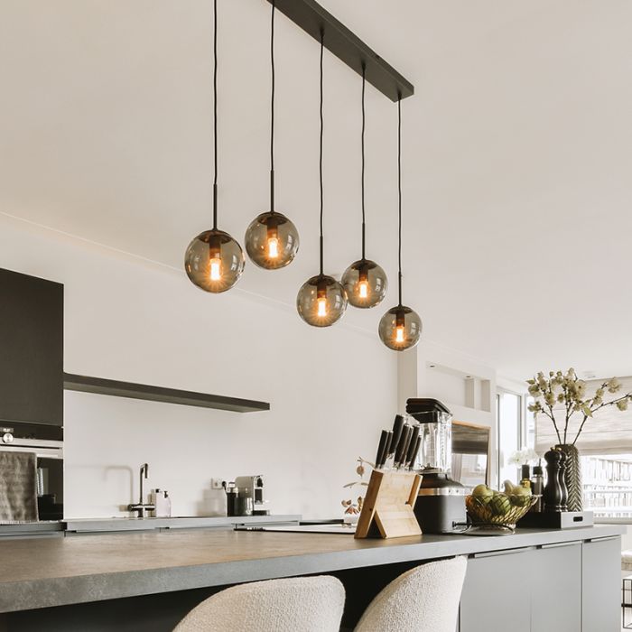 Suspension moderne anthracite, Resi