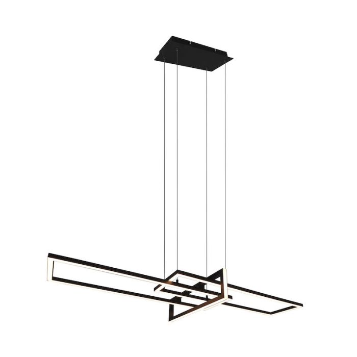 Suspension moderne noire, Hatun, 34W, 3000K LED