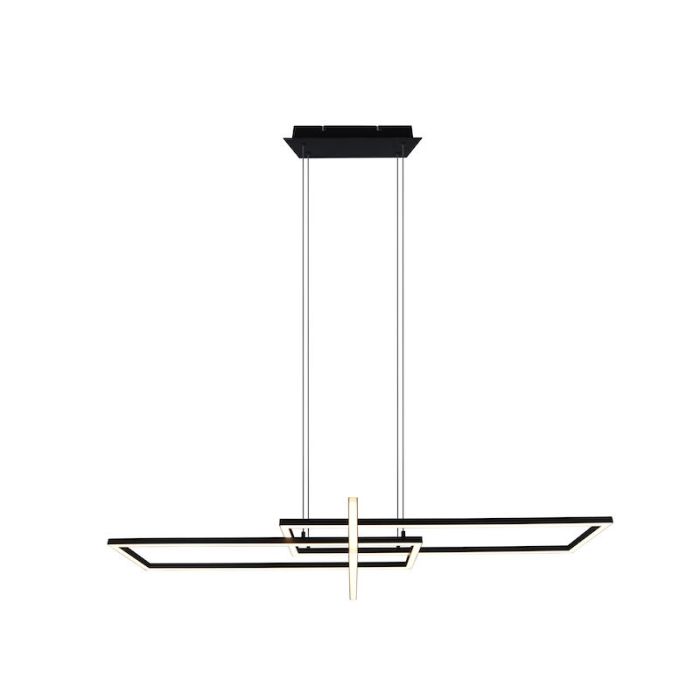 Suspension moderne noire, Hatun, 34W, 3000K LED