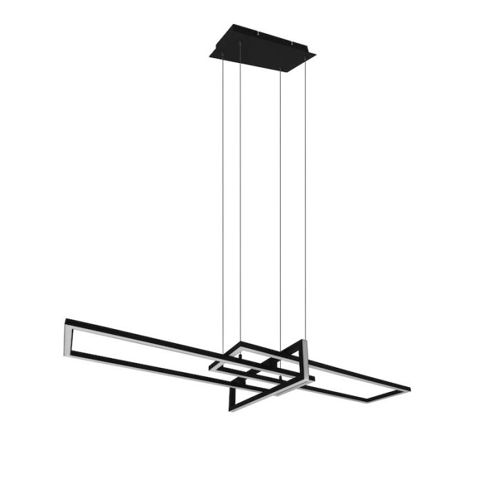 Suspension moderne noire, Hatun, 34W, 3000K LED