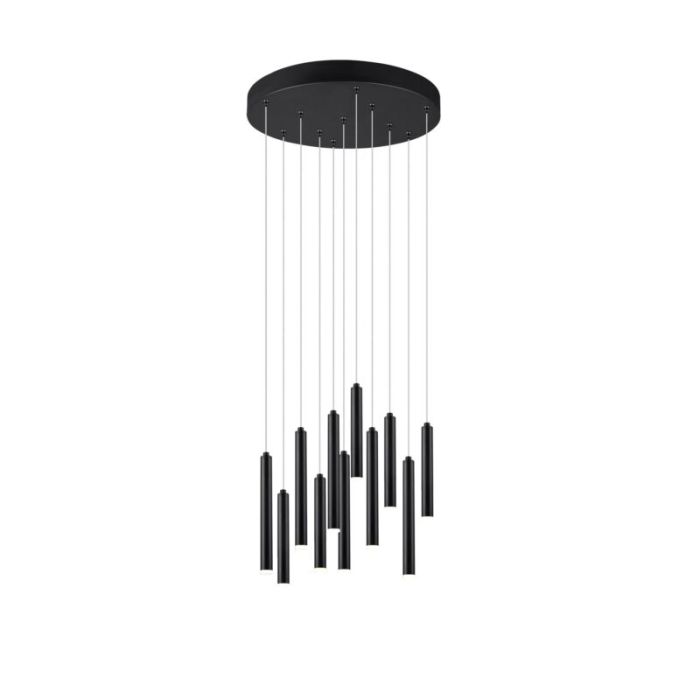 Suspension moderne noire, Jessamy, 2,5W, 3000K LED