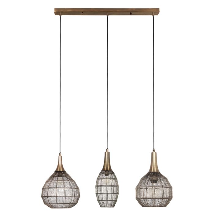 Suspension rustique bronze, Rins