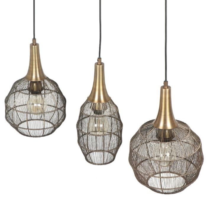 Suspension rustique bronze, Rins