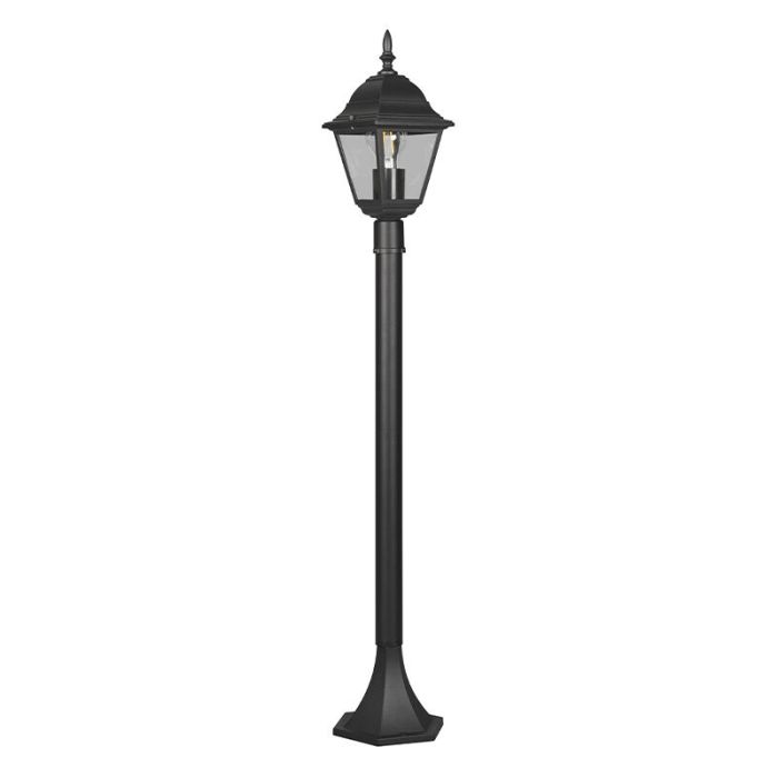 Candélabre extérieur classique noir, Lavina, IP44