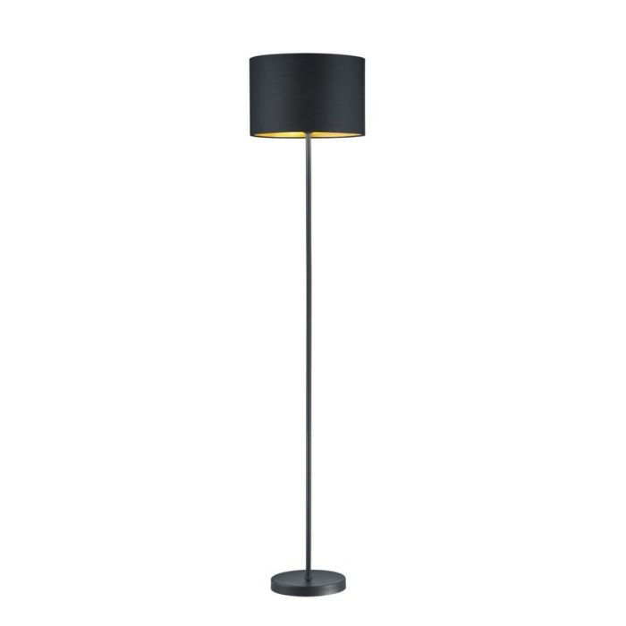 Lampadaire moderne noir, Jeany, avec interrupteur
