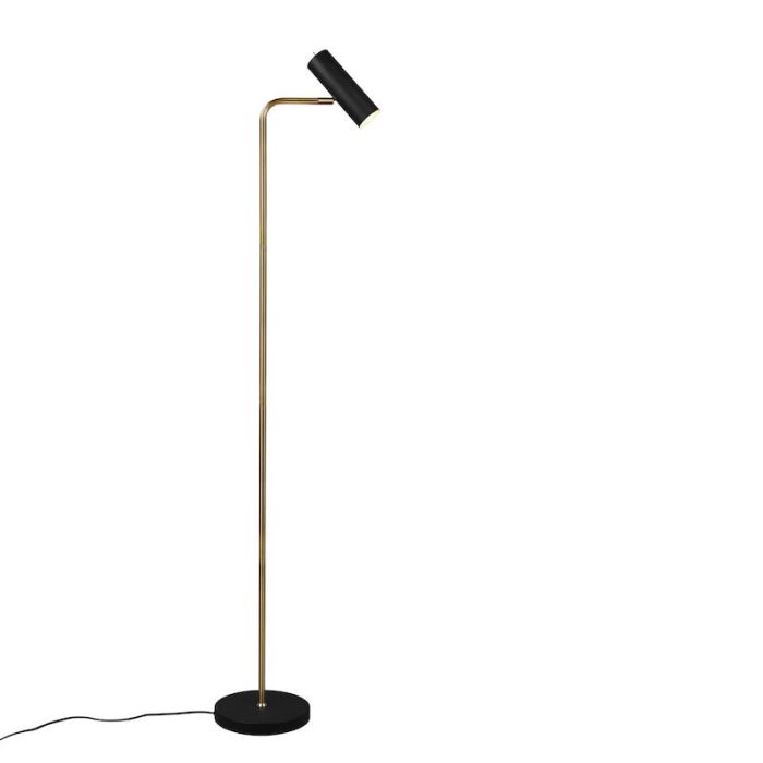 Lampadaire moderne laiton, Kaso, avec interrupteur